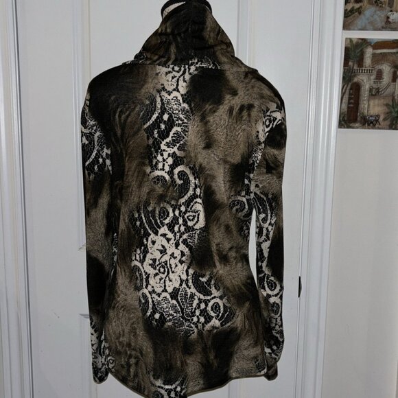 Vintage Frank Lyman Design Women’s Pattern Neutral Colored Sweater - Picture 5 of 6